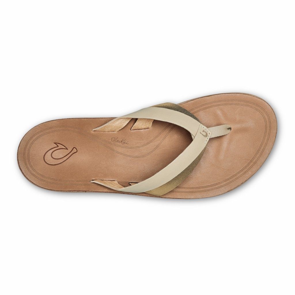 Sandalias Olukai Kaekae - Chanclas Mujer Cafes 20816-493